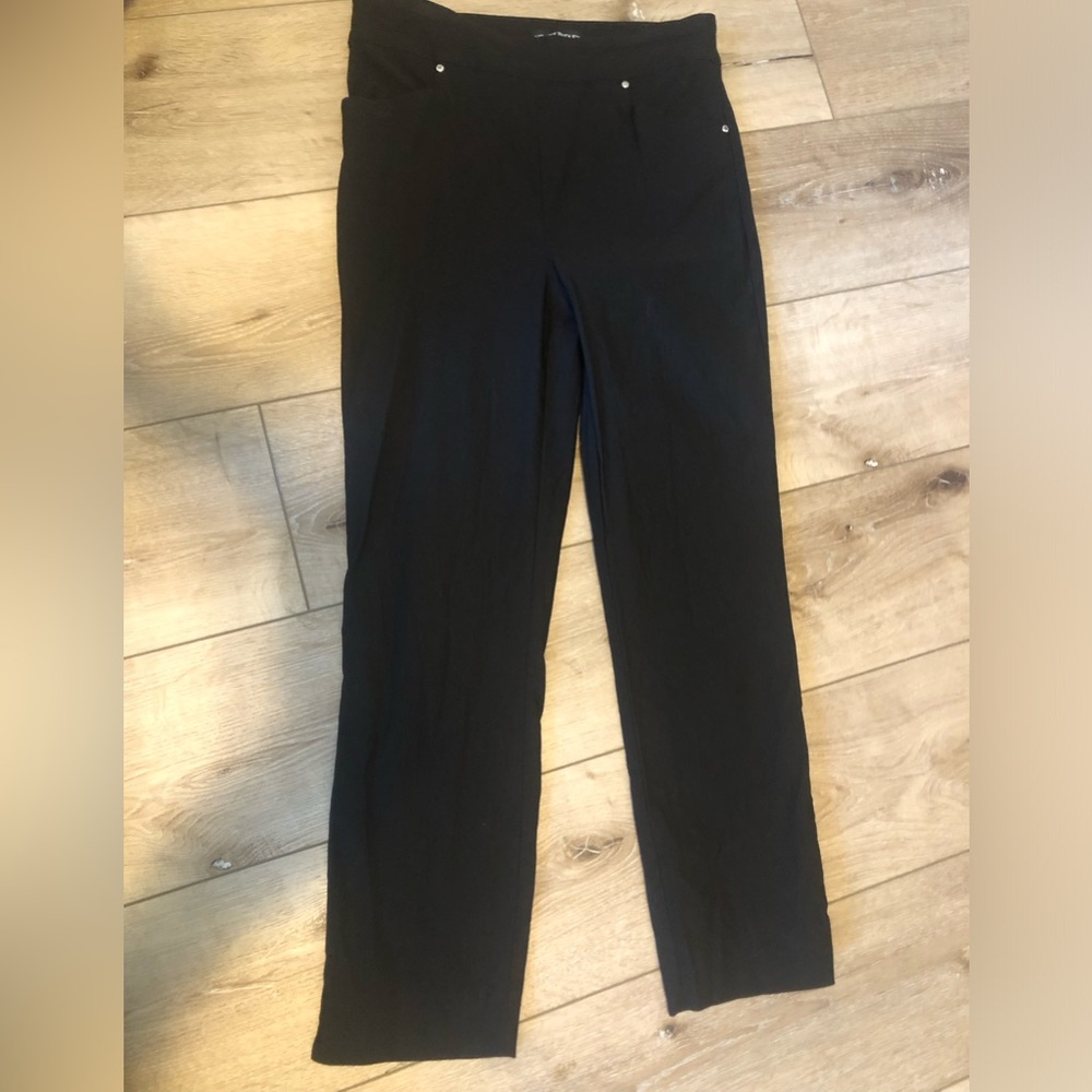 Hilary Radley Cropped Black High rise dress pants Size small